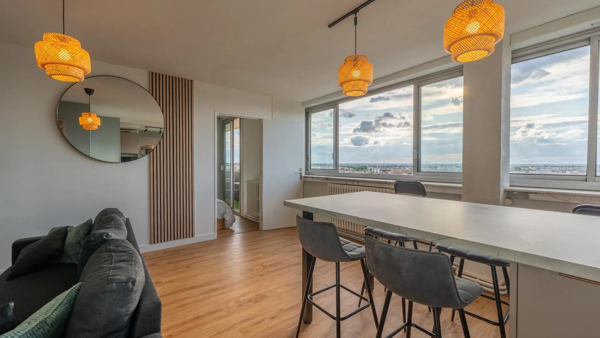 아파트 Toulouse Appartment 3 Bedrooms Balcony Panoramic View - 10 Min Train Station & Metro